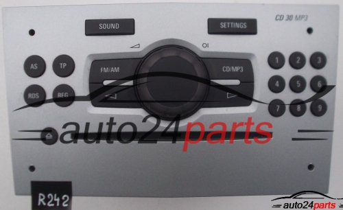 RADIO CD MP3 OPEL CORSA D 497 316 088 / 497316088 / 13 289 919 HD / 13289919HD / CD30 