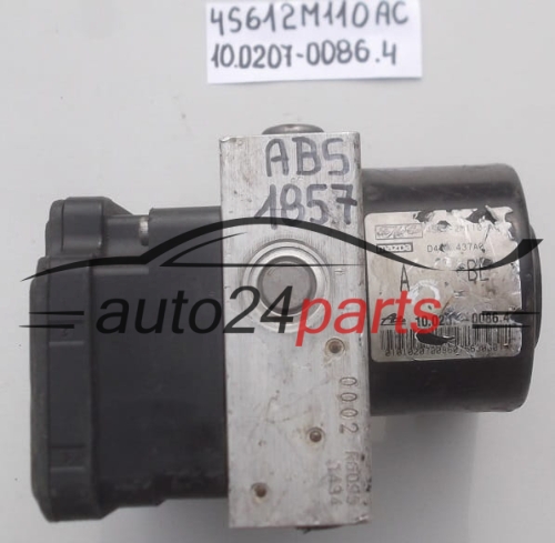 BOMBA HIDRAULICA Y CENTRALITA ABS FORD FIESTA FUSION FoMoCo 4S61-2M110-AC,  ATE 10.0207-0086.4,  10.0970-0121.3