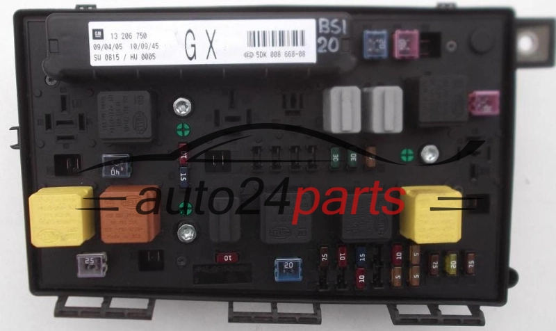CAJA ELECTRICA DE FUSIBLES Y RELES OPEL ASTRA ZAFIRA B 13206750 GX