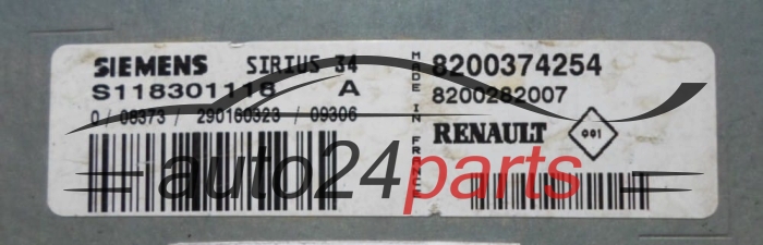 CENTRALINA DO MOTORE RENAULT CLIO 1.2 SIEMENS S118301118 A