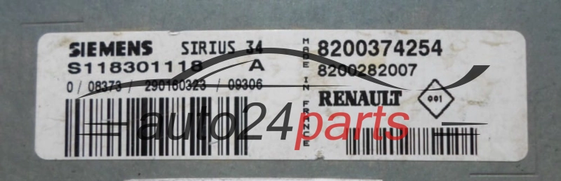 CENTRALINA DO MOTORE RENAULT CLIO 1.2 SIEMENS S118301118 A