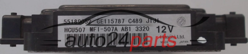 Μονάδα Ελέγχου Κινητήρα FIAT PUNTO STILO 1.4 HITACHI 55189052, GE115787, MFI-507A