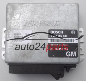 ECU CENTRALITA DE MOTOR OPEL ASTRA BOSCH 0 261 200 538, 0261200538, GM 90 354 094 GM, 90354094GM, 90354094 