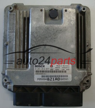 CALCULATEUR MOTEUR DODGE JOURNEY 2.0 CDRI BOSCH 0281014577, 0 281 014 577, T00ED0438A0399, P05094 821AD GHY41, P05094821AD