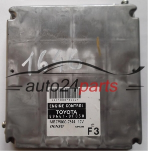 ECU ENGINE CONTROLLER TOYOTA VERSO 1.8 89661-0F030, 896610F030, MB275000-7344, MB2750007344, MB 2750007344 