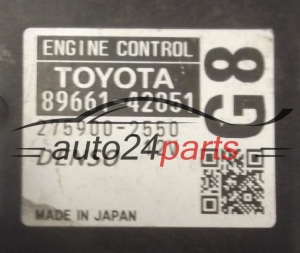 ECU CENTRALITA DE MOTOR TOYOTA RAV4 2.2D DENSO 275900-2550, 2759002550, 89661-42851, 8966142851 