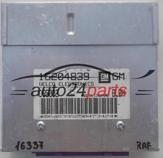 CENTRALINA MOTORE OPEL VECTRA 1.8 DELCO 16204839 GM, 16204839GM, D95002, BLBH