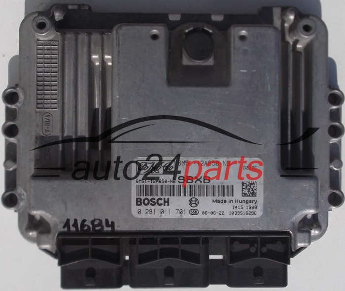 CENTRALINA DO MOTORE FORD FOCUS 1.6 TDCI BOSCH 0 281 011 701, 0281011701, 6M5112A650NB, 6M51-12A650-NB