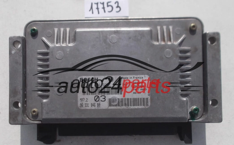 ECU ENGINE CONTROLLER CITROEN SAXO 1.6, BOSCH 0 261 204 929, 0261204929, 96 331 846 80, 9633184680