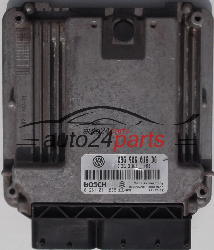 Calculateur Moteur SEAT ALTEA 1.9 TDI 03G906016DG BOSCH 0281011885