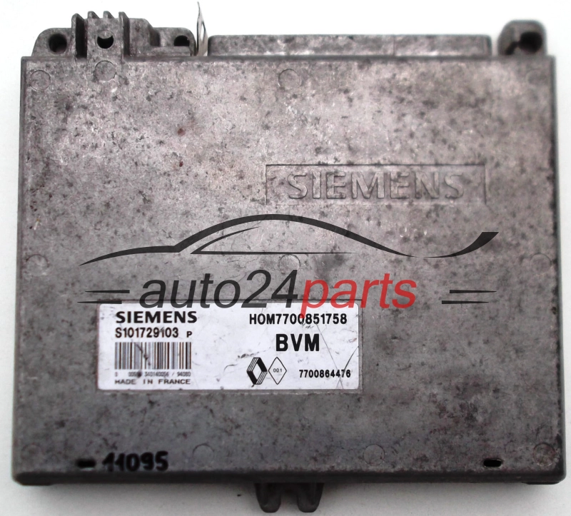 KOMPUTER STEROWNIK SILNIKA RENAULT CLIO 1.2 SIEMENS S101729103P