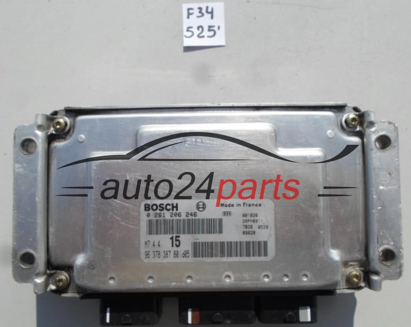CITROEN SAXO PEUGEOT 106 1.1 BOSCH 0261206246, 0 261 206 246, 96 378 387 80, 9637838780, M7.4.4 15
