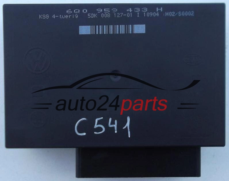 Centralina de comando do sistema confort  VOLKSWAGEN SEAT SKODA HELLA 5DK 008 127-01