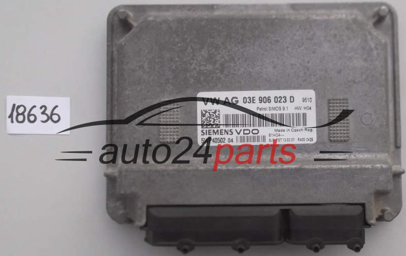 Sterownik silnika Seat Ibiza Skoda Fabia Volkswagen Polo 1.2 BME 5WP4050204 03E906023D