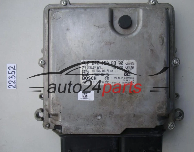 Μονάδα Ελέγχου Κινητήρα MERCEDES CLS 350 3.0 CDI BOSCH 0 281 016 656, 0281016656, A 642 150 89 00, A6421508900, CR60.20