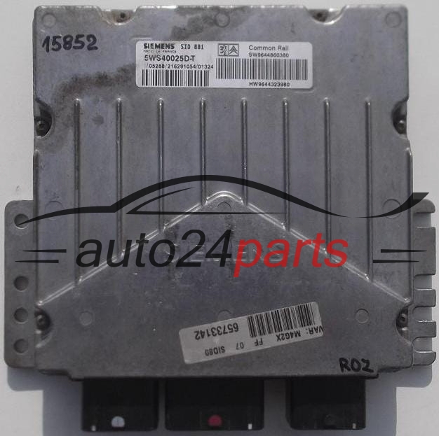 MOTORSTEUERGERÄT ECU STEUERGERAT CITROEN, PEUGEOT 2.0 HDI SIEMENS 5WS40025D-T,