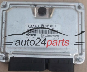 Μονάδα Ελέγχου Κινητήρα  AUDI 2.5 TDI BOSCH 0 281 011 388, 0281011388, 8E0 907 401 H, 8E0907401H 
