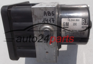 POMPE HYDRAULIQUE ET CALCULATEUR d'ABS OPEL ASTRA H ZAFIRA B GM 13 244 860 BJ, 13244860, ATE 10.0206-0287.4, 10020602874, 10.0960-0590.3, 10096005903