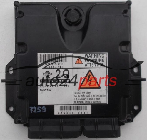 ECU ENGINE CONTROLLER NISSAN 23710 4X03D 2Q, 237104X03D, 275800-7454, 2758007454, 5800-745