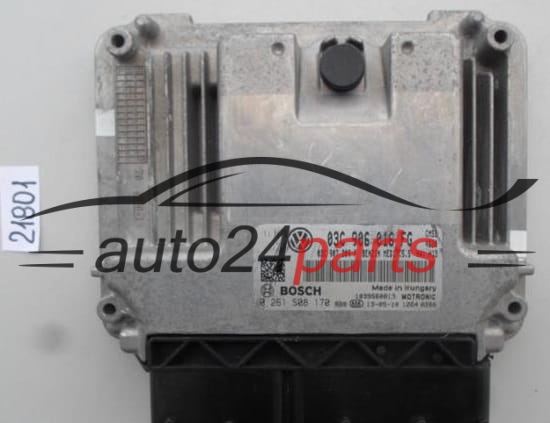 CALCULATEUR MOTEUR VW VOLKSWAGEN JETTA BOSCH 0 261 S08 170, 0261S08170, 03C 906 016 FG, 03C906016FG, MED17.5.5 