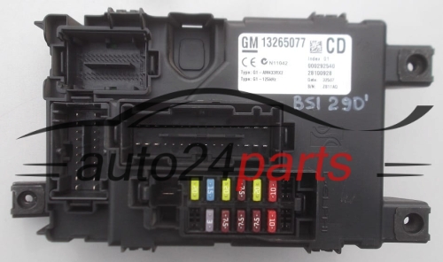 FUSE RELAY BOX ELECTRICAL COMFORT CONTROL MODULE BODY OPEL CORSA D 13265077 CD, 28100928