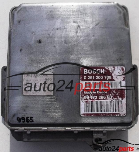 ECU CENTRALITA DE MOTOR PEUGEOT 106 1.4, BOSCH 0 261 200 708, 0261200708, 96 133 286 80, 9613328680 