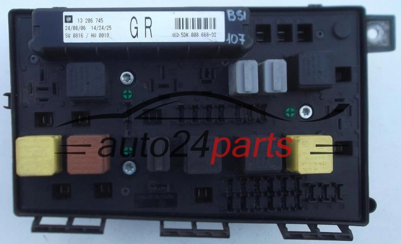 ELEKTRISCHER KASTEN SICHERUNGKASTEN SICHERUNG UND RELAIS STROMKASTEN RELAISKASTEN OPEL GM 13 206 745 GR HELLA 5DK 008 668-32