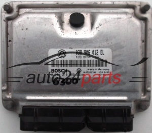 ECU ENGINE CONTROLLER VW VOLKSWAGEN POLO 1.9 SDI 038906012EL, BOSCH 0 281 010 660, 0281010660, 1039S01341 