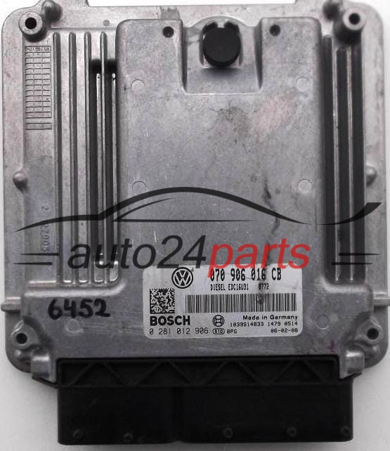 MOTORSTEUERGERÄT ECU STEUERGERÄT VW VOLKSWAGEN T5 2.5 TDI BOSCH 0 281 012 906