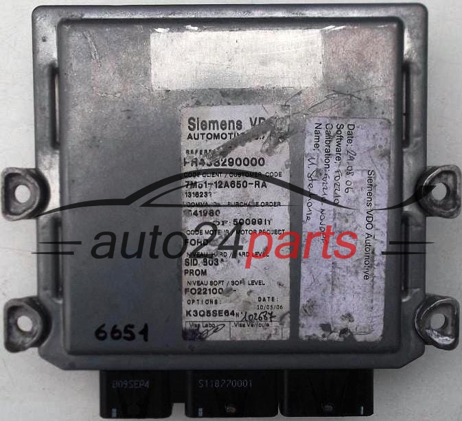 ECU ENGINE CONTROLLER  FORD 2.0 TDCI SIEMENS 5WS40331C-T
