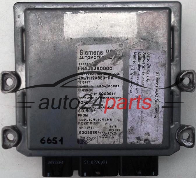 ECU ENGINE CONTROLLER  FORD 2.0 TDCI SIEMENS 5WS40331C-T