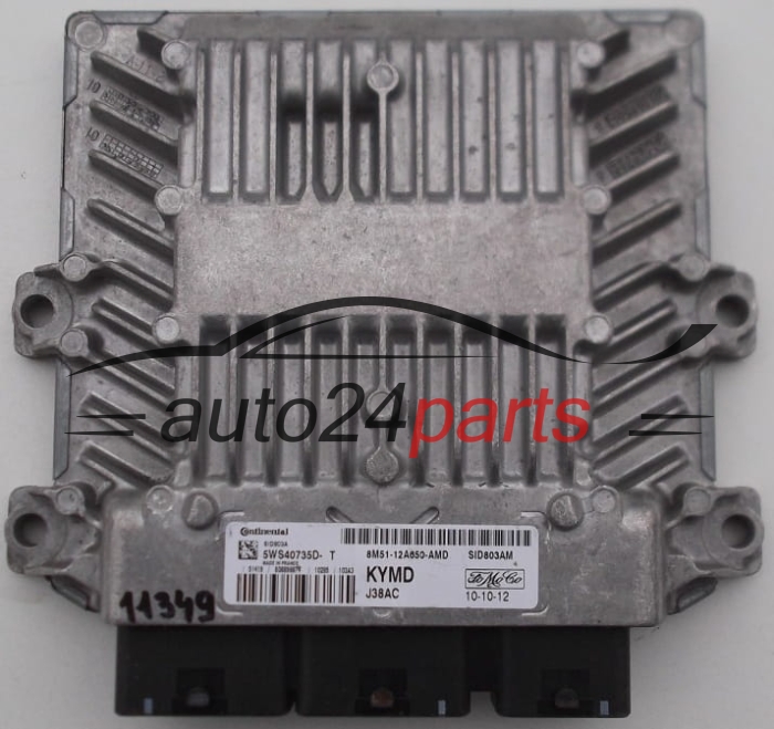 ECU CENTRALITA DE MOTOR FORD FOCUS 8M51-12A650-AMD, 8M5112A650AMD, 5WS40735D-T, KYMD 