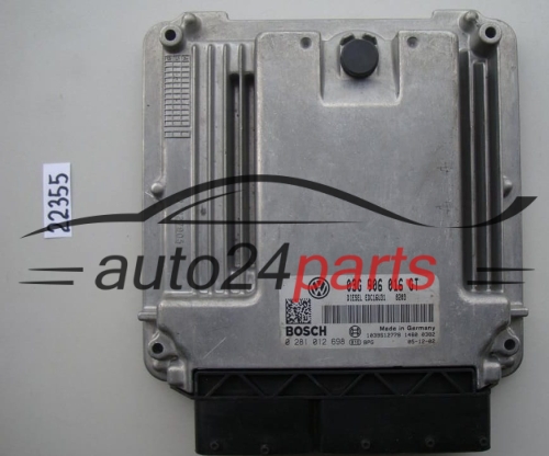 ECU ENGINE CONTROLLER SKODA SUPERB 2.0 TDI BOSCH 0 281 012 698, 0281012698, 03G 906 016 GT, 03G906016GT, EDC16U31