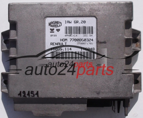 KOMPUTER STEROWNIK SILNIKA RENAULT TWINGO 1.2 MAGNETI MARELLI IAW 6R.20, IAW6R20, 7700860324, 7700871781, 16085.114, 16085114