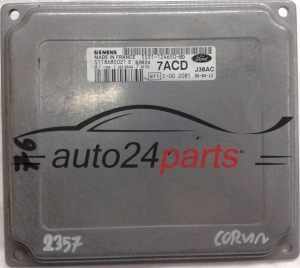 KOMPUTER STEROWNIK SILNIKA FORD KA 1.3 5S51-12A650-BD, 5S5112A650BD, SIEMENS SIM24 S118685021E, S118685021 7ACD J38AC -
