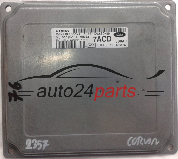 KOMPUTER STEROWNIK SILNIKA FORD KA 1.3 5S51-12A650-BD
