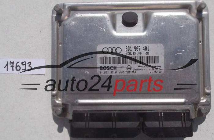 CENTRALINA DO MOTORE AUDI A6 2.5 TDI BOSCH 0 281 010 005,  8D1 907 401