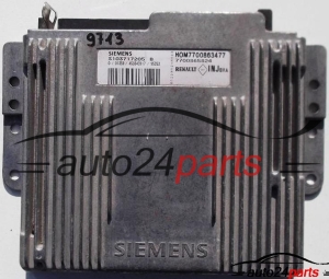 ECU CENTRALITA DE MOTOR RENAULT LAGUNA 1.8/2.0, SIEMENS S103717205B, S103717205 B, HOM7700863477, 7700863477 