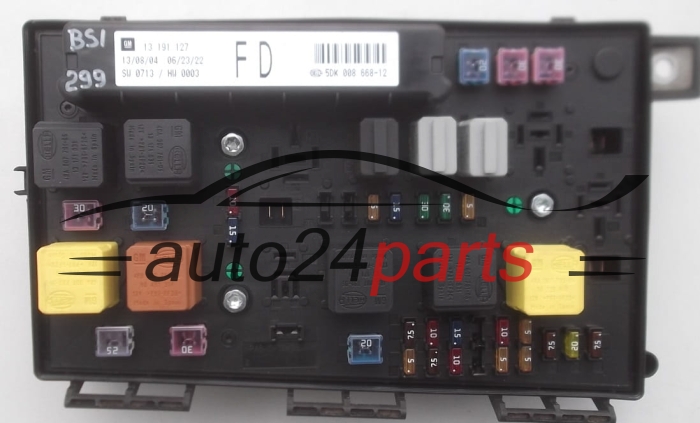 SKRZYNKA ELEKTRYCZNA BSI OPEL ASTRAH 1.8 2.0 13191127 FD 5DK008668-12 13191127FD