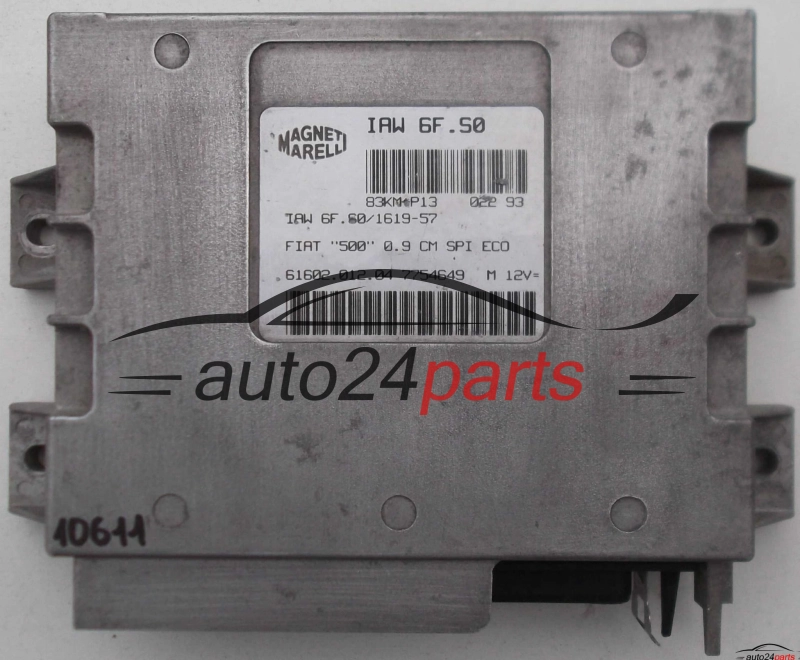 Μονάδα Ελέγχου Κινητήρα FIAT CINQUECENTO 500 0.9, MAGNETI MARELLI IAW 6F.S0, IAW6FS0, 61602.012.04, 6160201204, 7754649