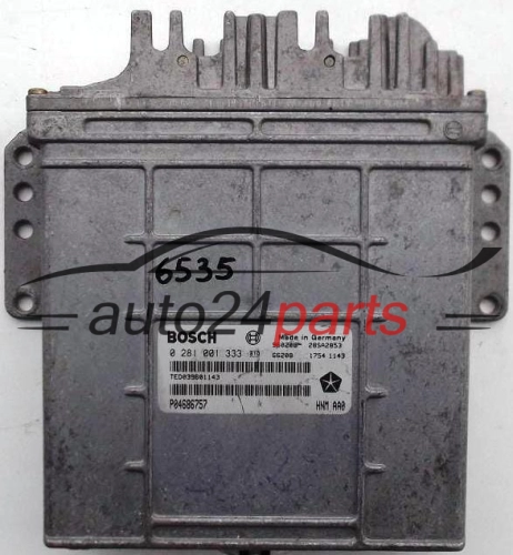 KOMPUTER STEROWNIK SILNIKA CHRYSLER VOYAGER 2.5 TDI BOSCH 0 281 001 333, 0281001333, 28SA2853, P04686757 - 6535