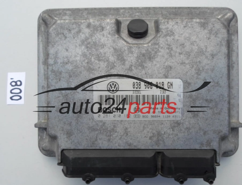 KOMPUTER STEROWNIK SILNIKA SKODA OCTAVIA 1.9 TDI 038906018GN, 038 906 018 GN, BOSCH 0 281 010 182, 0281010182, DIESEL 2163, 28SA4071