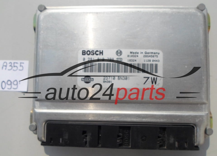 KOMPUTER STEROWNIK SILNIKA NISSAN ALMERA 2.2 L BOSCH  0281010708,  23710BN301, 7W