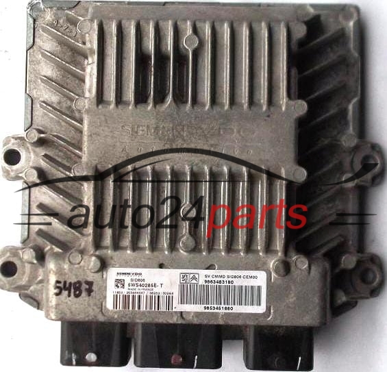 Μονάδα Ελέγχου Κινητήρα CITROEN C2 1.4 HDI SIEMENS SID806 5WS40285E-T 9663483180, 9653461880 