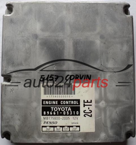 KOMPUTER STEROWNIK SILNIKA TOYOTA AVENSIS 2.0 TD DENSO 1758002005, 8966105310