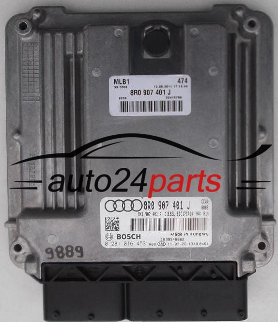 ECU CENTRALITA DE MOTOR AUDI A4 A5 3.0 TDI BOSCH 0 281 016 453, 0281016453, 8R0 907 401 J, 8R0907401J, 8K1907401A