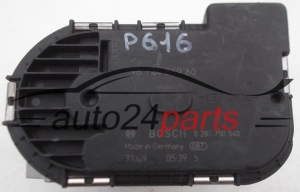 THROTTLE BODY CITROEN PEUGEOT BOSCH 0 280 750 540, 0280750540, 96 724 869 80, 9672486980