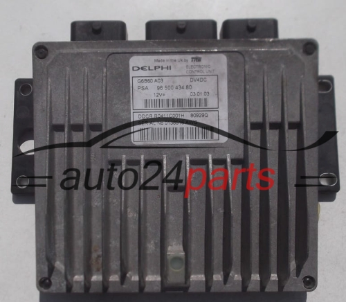 CALCULATEUR MOTEUR CITROEN C3 1.4 HDI Delphi R0411C001H PSA 96 500 434 80