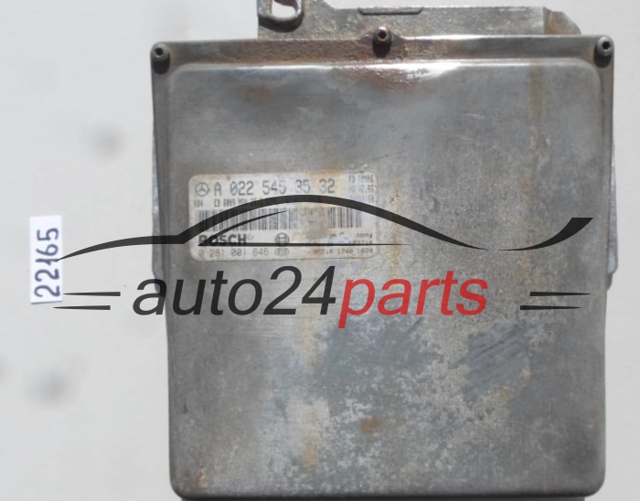 ECU ENGINE CONTROLLER MERCEDES SPRINTER 2.9 TD BOSCH 0 281 001 646, 0281001646, A 022 545 35 32, A0225453532
