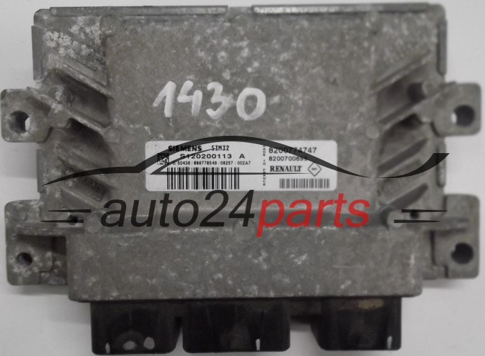 CENTRALINA MOTORE RENAULT TWINGO 1.2 SIEMENS S120200113A, S120200113 A, 8200774747, 8200700695